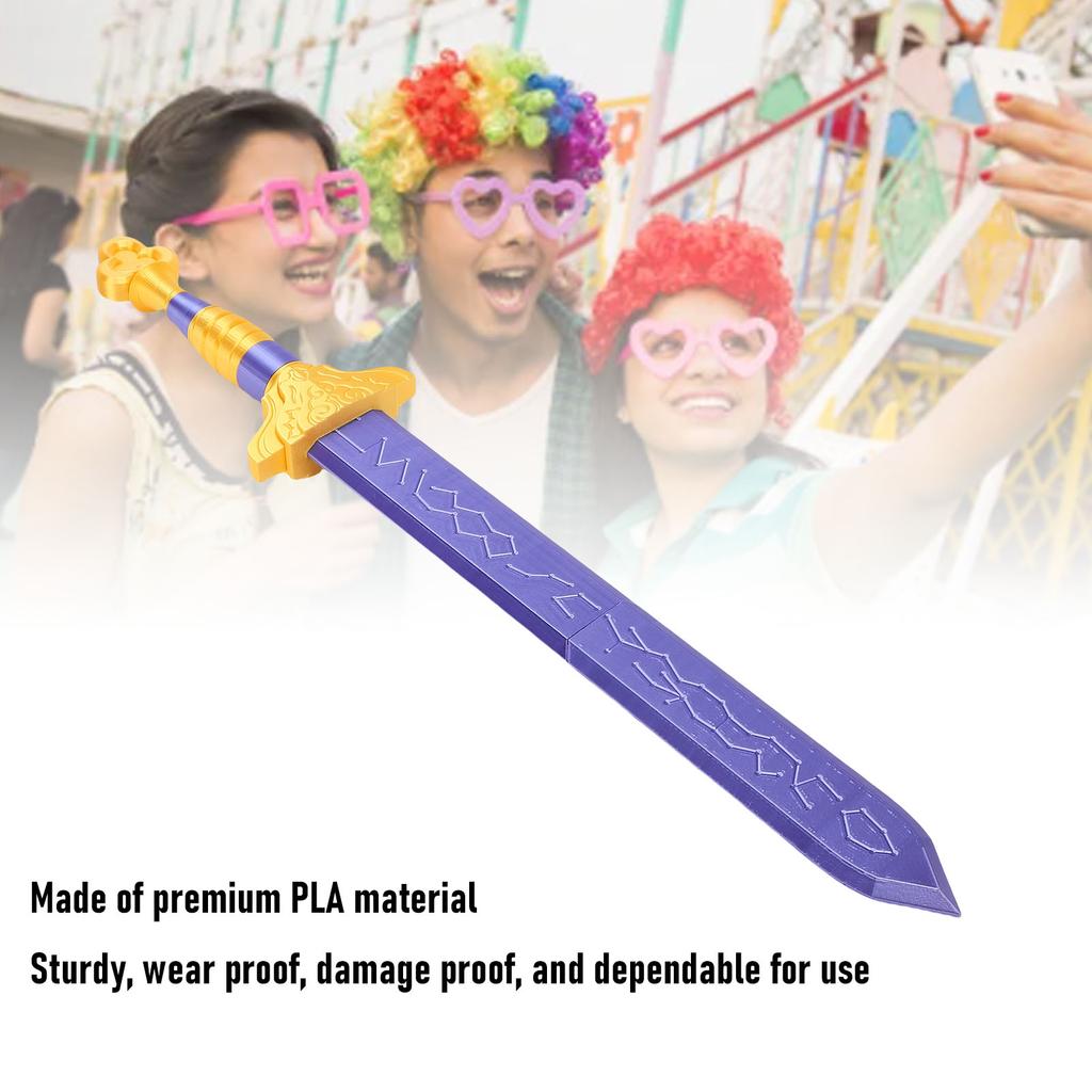 3D Printing Sword Toy PLA Role Playing Sword Cosplay Costume Prop Cosplay Sword for Collection Festival Holiday Gifts
