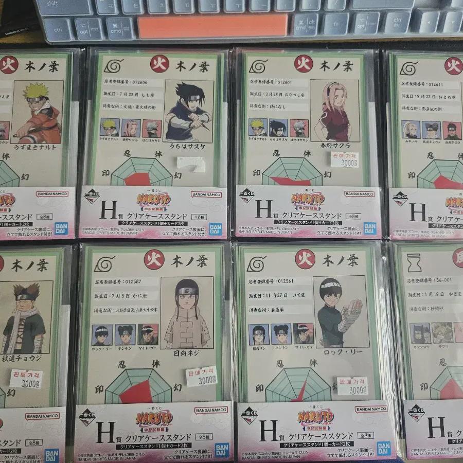 

Все 8 типов призов H из лотереи Наруто