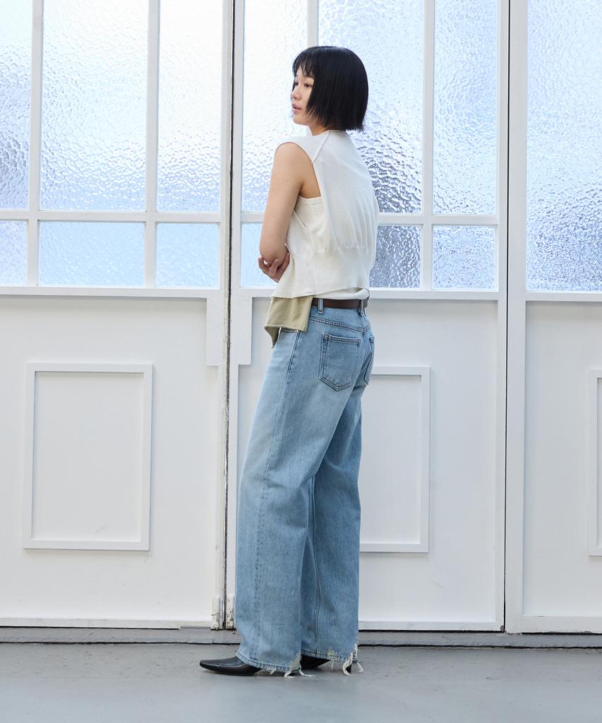 Peullabijeum Layered Knit Vest - Ivory