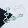 Beautiful Aquamarine Gemstone Handmade 925 Sterling Silver Necklace, Aquamarine Silver Necklace For Wife, Unisex Necklace Wadding Gift