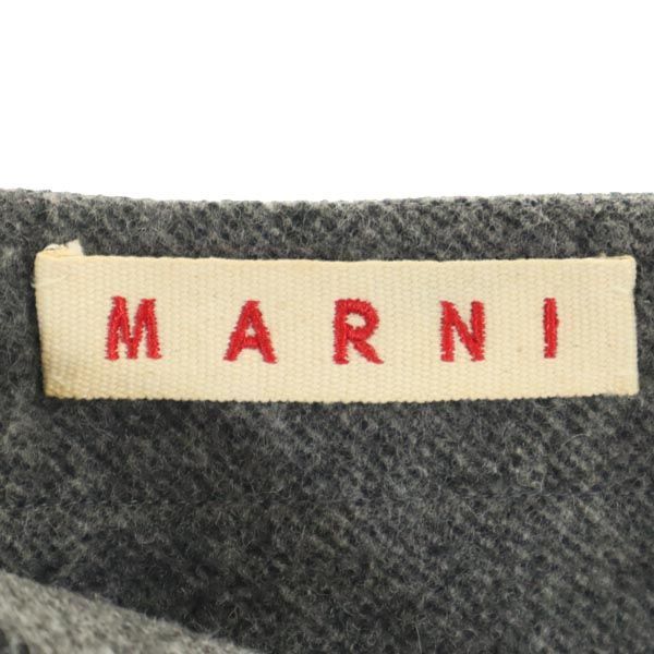 MARNI Made in Italy Wool Blend Mini skirt 40 gray Women Used