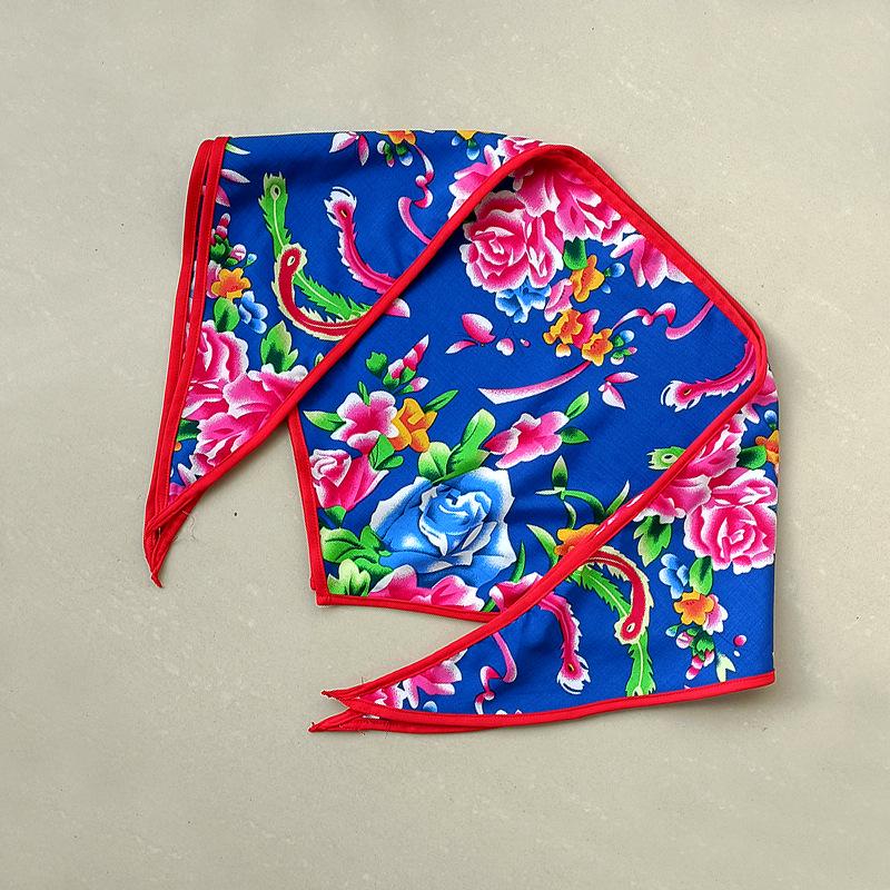 Nordöstliches ethnisches florales Bandana: Frühling-Herbst Hip Hop Quadratisches Halstuch