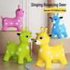 Musical Inflatable Bouncing Deer Horse Toy for Kids