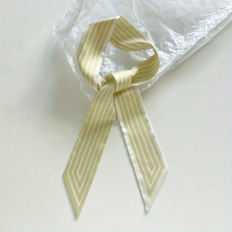 

1pc Women s Striped Long Scarf, Versatile Decorative Ribbon for Hair Ties Headbands, Shirt and T-Shirt Accessories, Neck Scarf, Hair and Head Ornament
