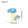 Gift Bonsai Ornament Mini Accessories Mushroom Figurines Gnome Terrarium Miniature Mushroom House Micro Landscape