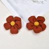9cm Handmade Woolen Five-Petal Flower for DIY Accessories - Perfect for Headdresses, Shoes, Hats, and Clothing