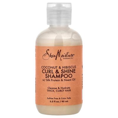 SheaMoisture Curl & Shine Shampoo für dickes, lockiges Haar, Kokosnuss & Hibiskus, 95ml (3,2 fl oz)