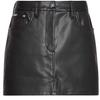 Womens/Ladies Jeans Leather Mini Skirt