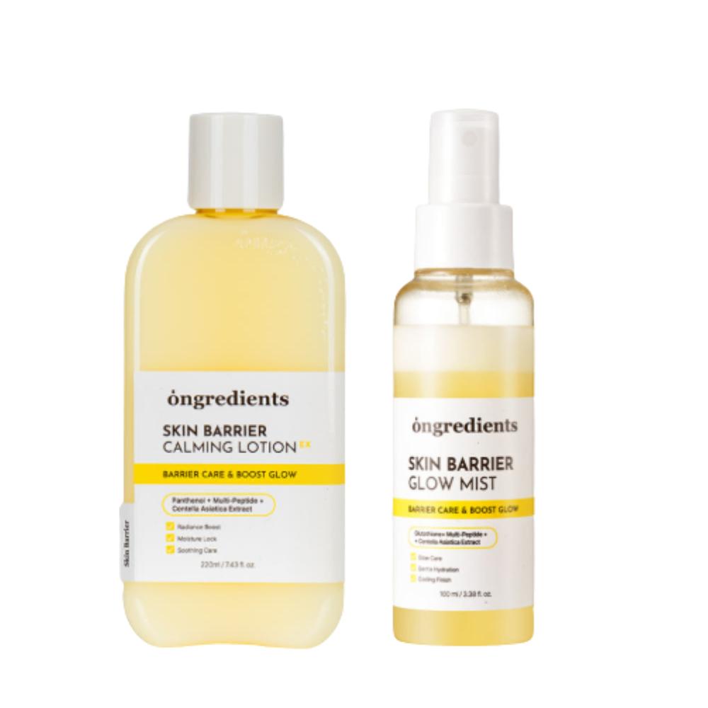 Ongredients Skin Barrier Calming Lotion EX 220ml + Skin Barrier Glow Mist 100ml Set
