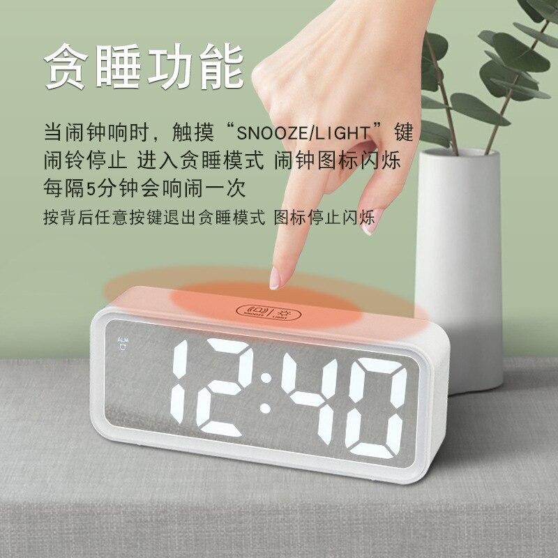 Alarm Clock Large Numbers Display Clocks Snooze Led Electronic Digital Table With Temperature Modern Home Decor At Affordable S Free Real Reviews Photos Joom Alarm Clock Large Numbers Display, Modern Alarm Clocks