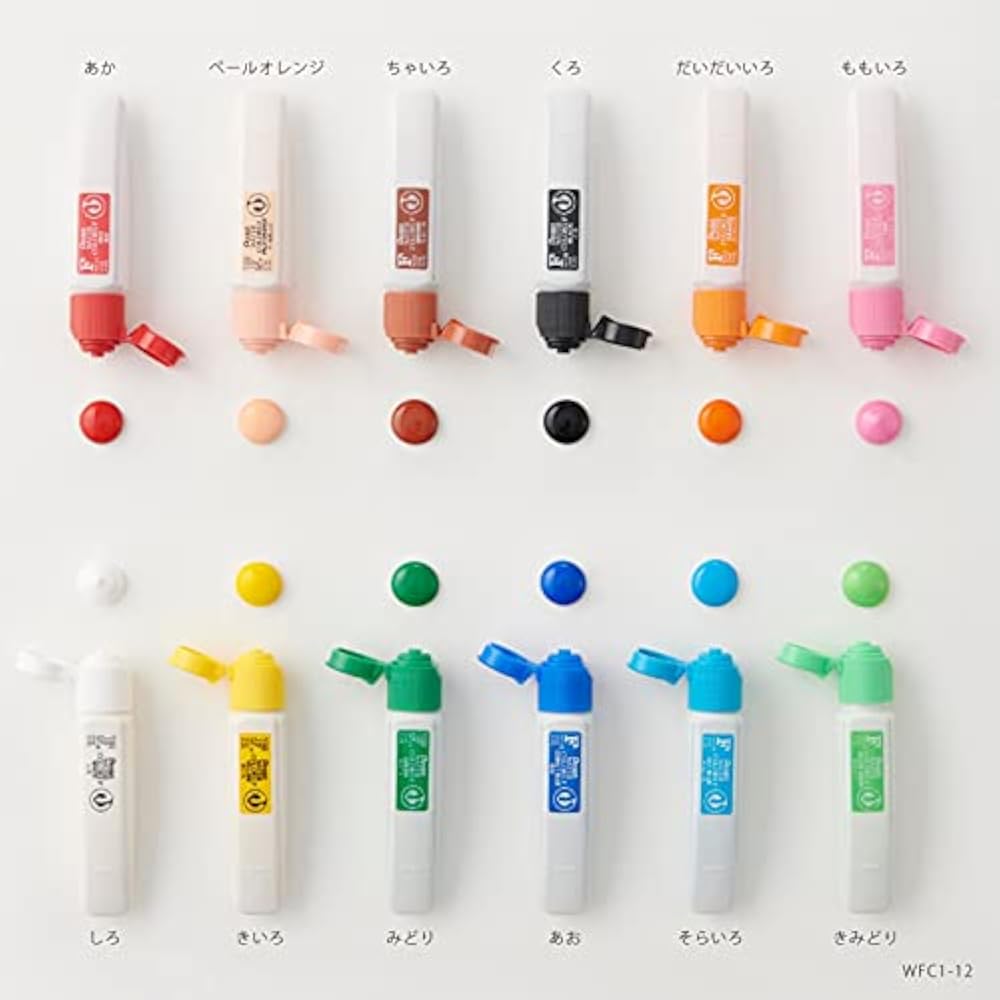 Pentel Paint, F, Watercolor, 12 Colors, Poly Tube, WFC2-12