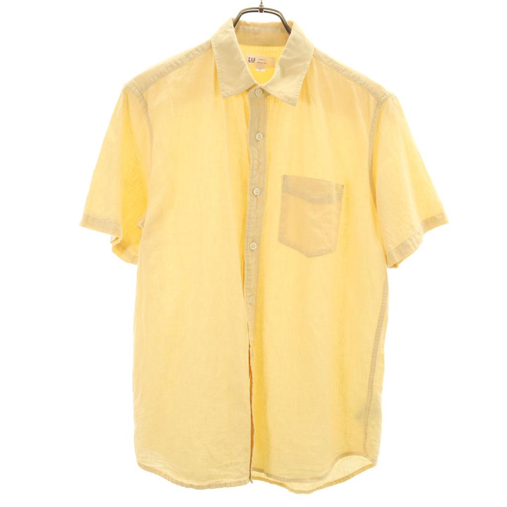 GAP Linen Blend Short sleeve shirt S yellow Men's Used