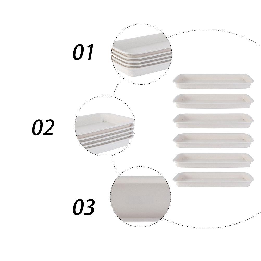 6Pcs Durable Planter Pot Tray Plastic Flower Pot Pallet Waterproof Base Tray Protector Bottom Saucer Base Pallet