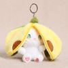 Plush Animal Keychain With Fruit Bunny Design For Girls And Kids