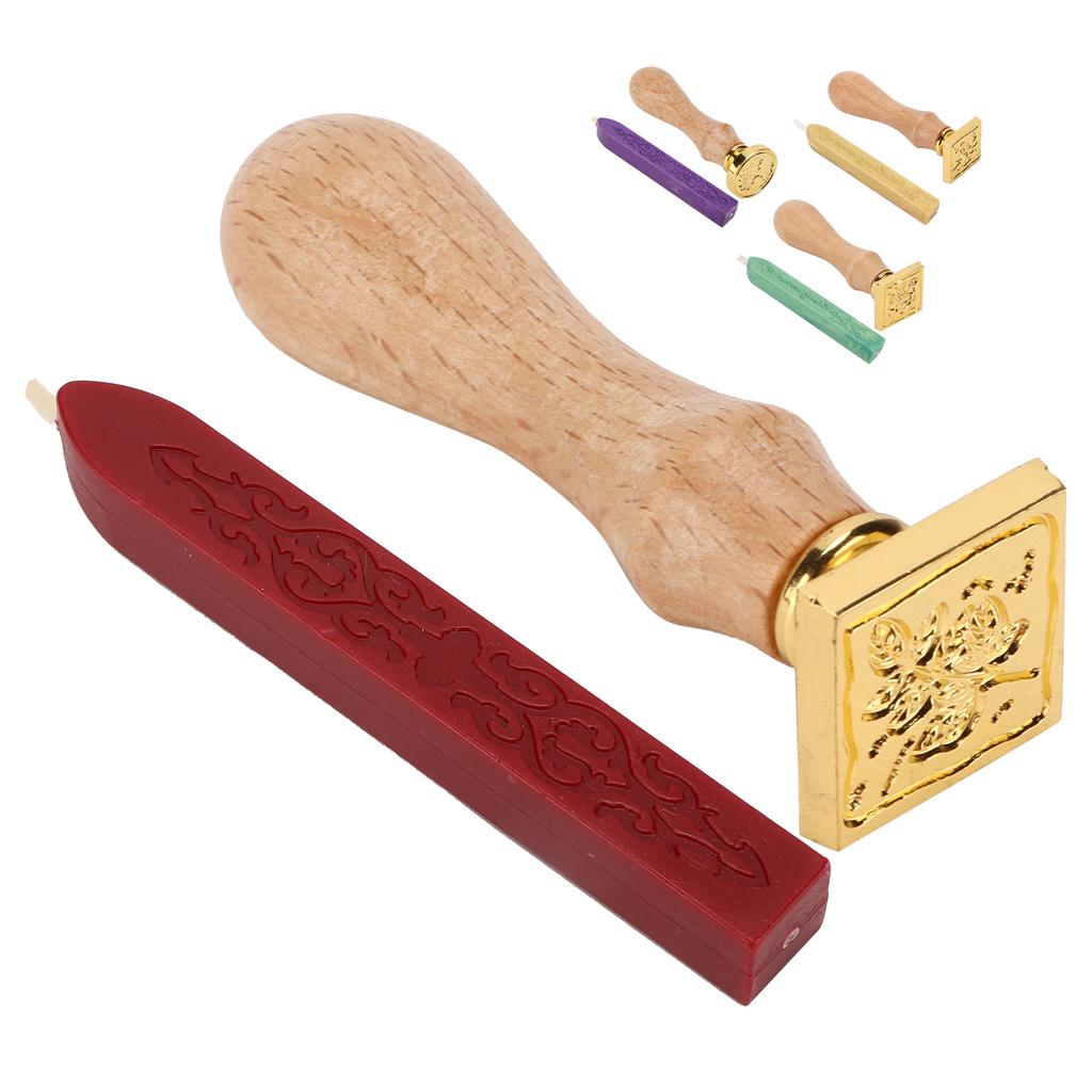 Wax Seal Exquisite Pattern Removable  Widely Application Wax Stamp Kit for Sealing Decoration