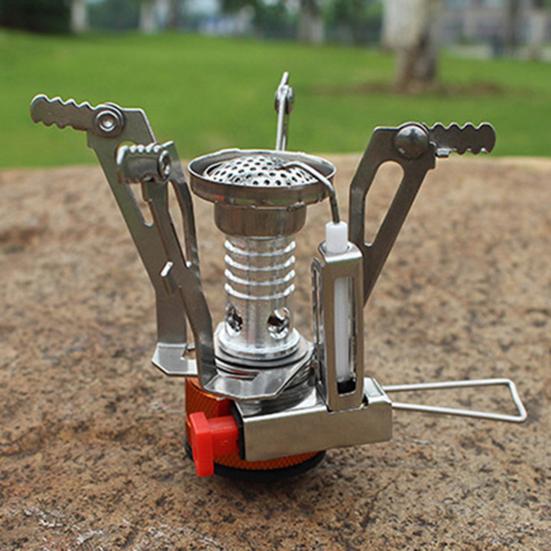 Portable Stove Retractable Feet Design High-Power Durable High Temperature Resistant Strong Load Bearing Fire Heater Blue Flame Outdoor Folding Mini