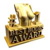 Best Ass Award Creative Best Boobs Award Ornament Funny Golden Trophy Statue for Home Party Decoration