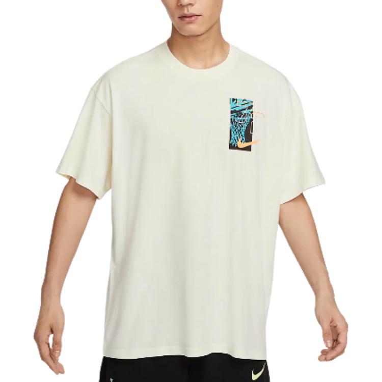 

Nike Casual Comfortable Loose Fit Vintage Design T-Shirt Men Tops Coconut-Milk FZ8094113 L