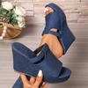 Women Platform Sandals Beach Wedges High Heels Sandals 2025 New Summer Anti-slip Sexy Designer Shoes Women Zapatos De Mujer