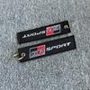 Car Embroidery Hanging Neck Straps keyrings Keychain For Toyota GR Sport Gazoo Racing Supra Yaris 86 Corolla RAV4 Prado Prius