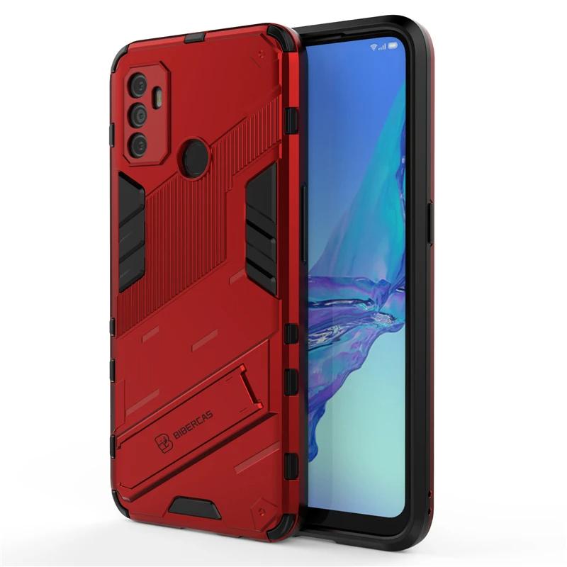 For OPPO A53 4G Armor Shockproof Phone Case Back Cover For OPPO A32 4G Magnetic Kickstand Anti-Fall Protect Cases Coque