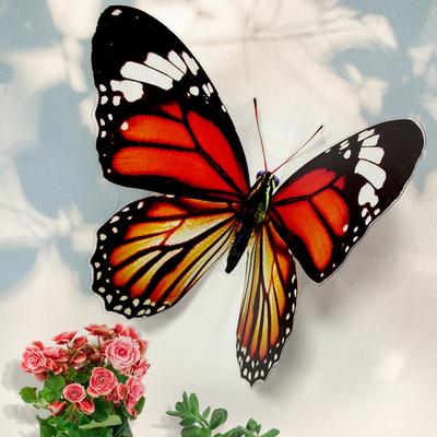 Borboleta 3D Vintage Borboleta Colorida Arte de Parede Decoração Pendurada Decoração de Casa Janela Festa de Casamento Fundo Adesivo Decorativo