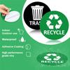 Grüner Recycling-Symbol-Aufkleber für Mülleimer - Sortierung für Innen-/Außenbereich