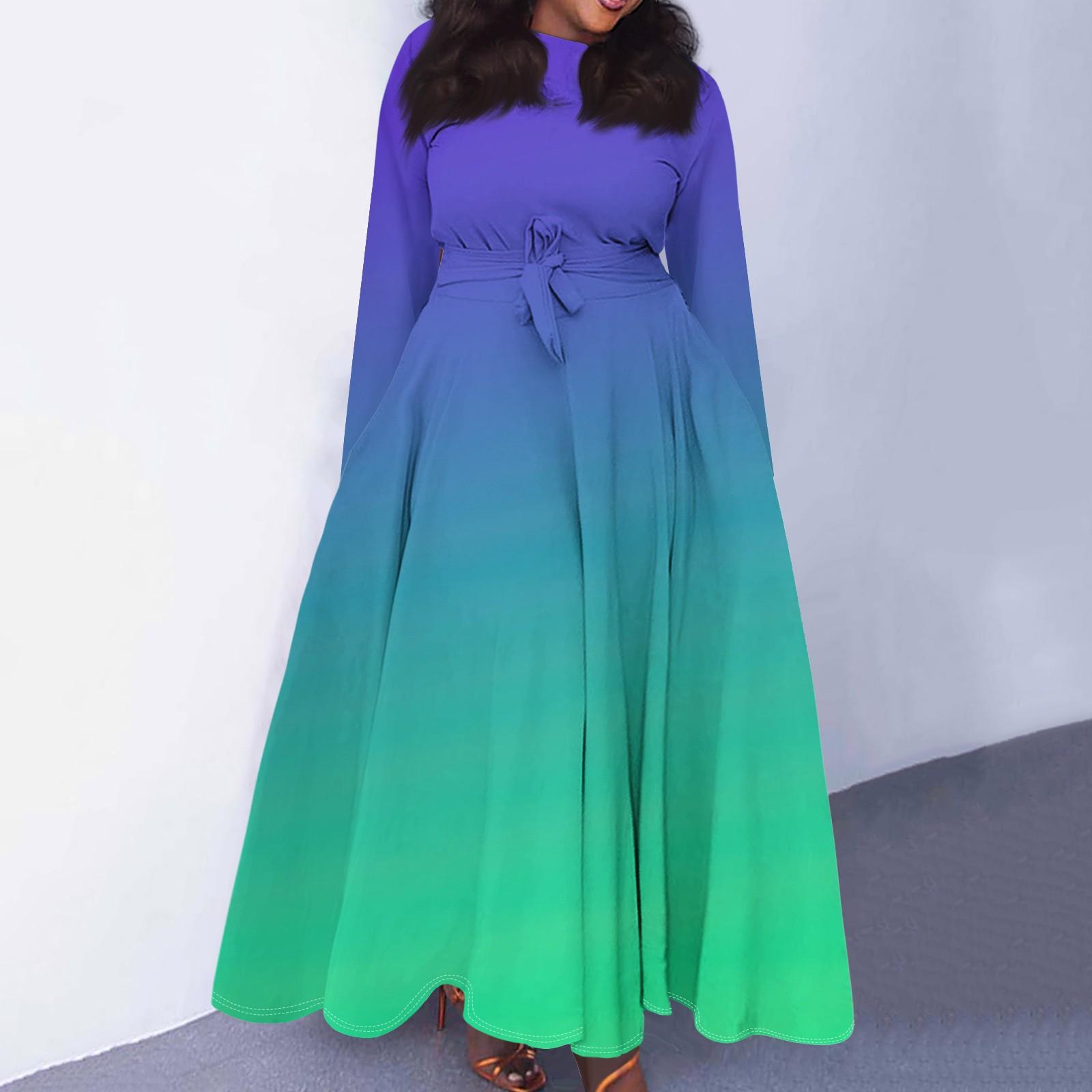 

Женское повседневное модное платье большого размера с круглым вырезом и длинным рукавом с карманами на бретелях XXXXXL зелёный