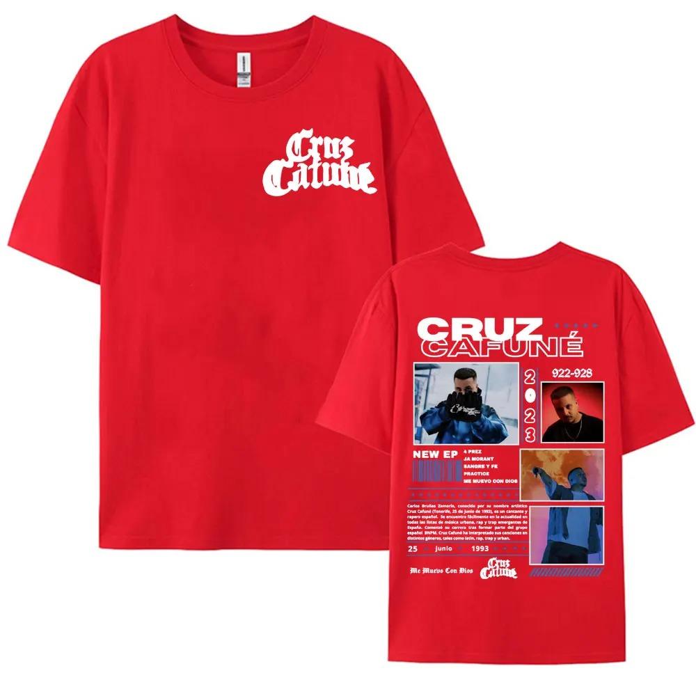 25 Summer Women T-shirt Hip Hop Street Cruzzi Print Top Oversized Y2k Short Sleeve Cruz Cafuné World Tour Streetwear Clothes Top