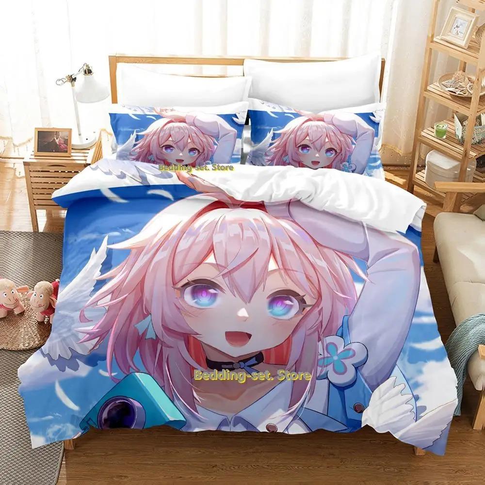 Honkai Star Rail Bedding Set Single Twin Full Queen King Size Bed Set Adult Kid Bedroom Duvetcover Sets Anime Parure De Lit Bed