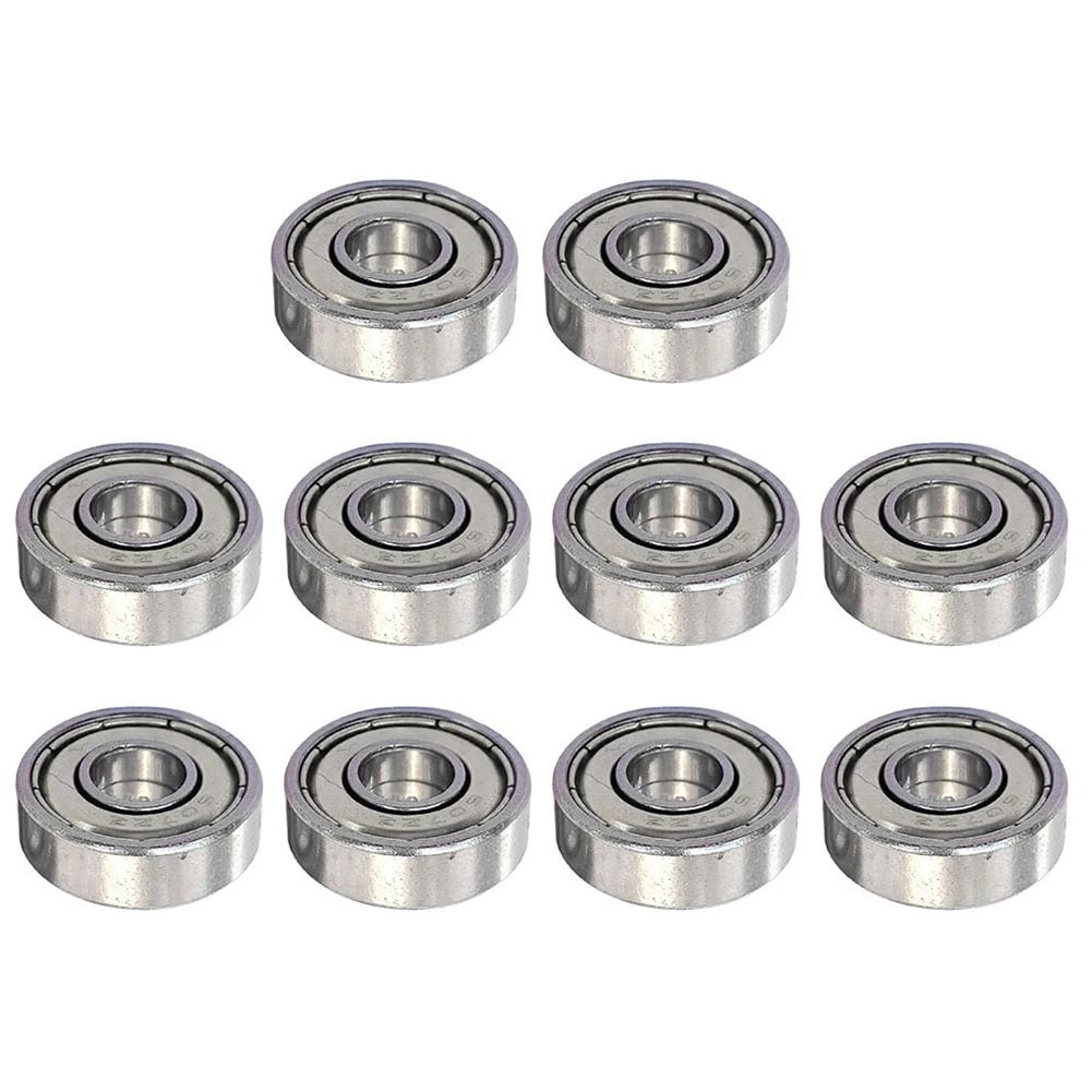 10-30PCS Bearing 607ZZ 7x19x6mm Carbon Steel Ball Bearings Deep Groove Miniature Bearings for Skateboard Scooter Motor