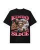 Camiseta Preta de Algodão Kimbo Slice Boxer Colagem Masculina Tamanhos Todos Unisex