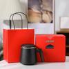 Wooden Handle Ceramic Filtered Tea Cup with Gift Box