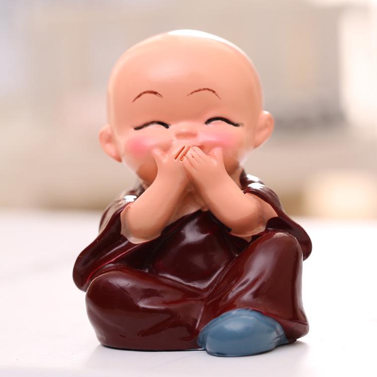 Four Monks Cartoon Doll Ornaments for Car Decoration Gifts