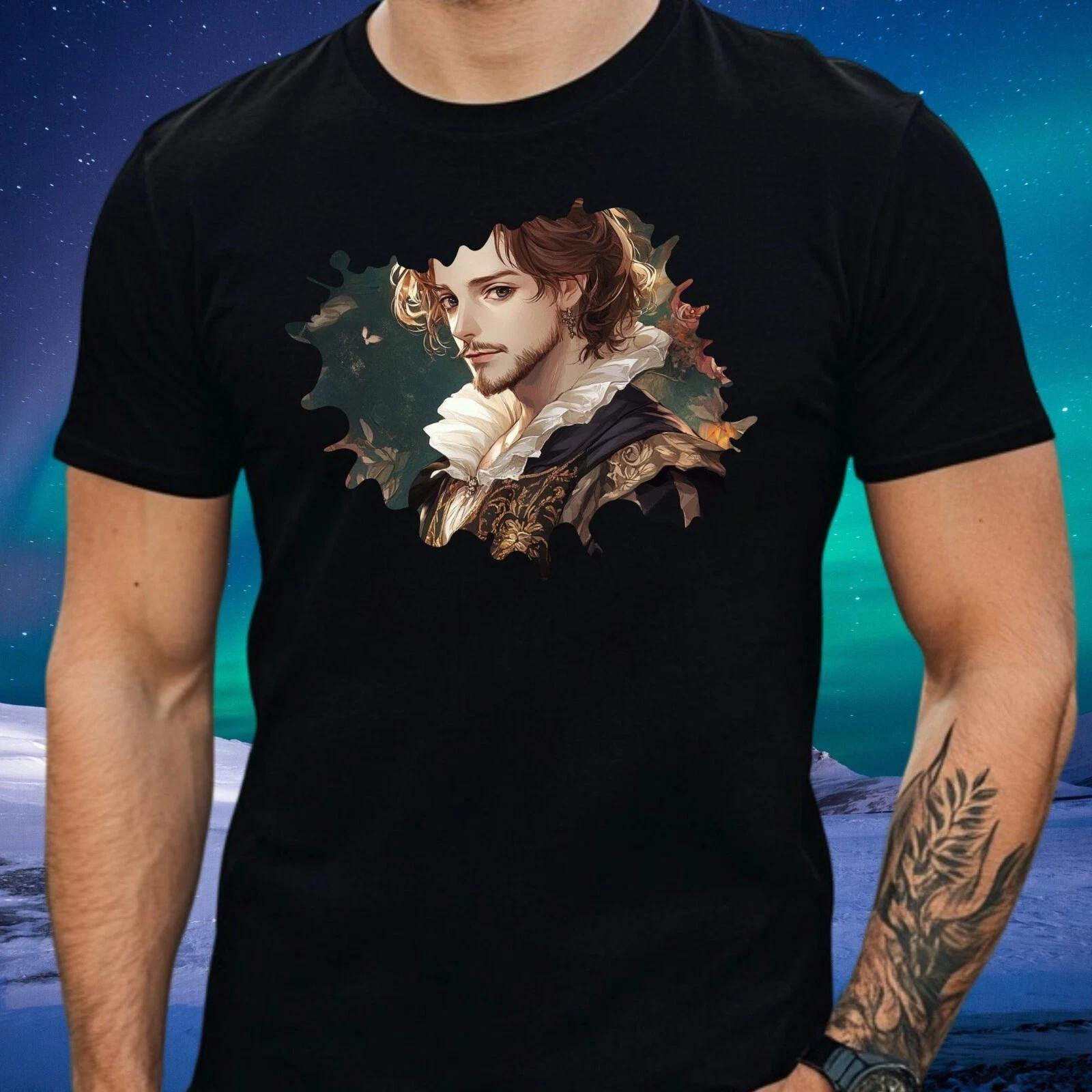 T-Shirt Herren Shakespeare Anime Motiv Baumwolle Größe XS bis 5XL XXXXL
