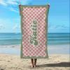 Custom Name Beach Towels Microfiber Towel Anti-Sand Quick-Drying Bath Towel Personalized For Birthday Gifts Holiday Travel Swim