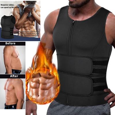 Chemise de Compression pour hommes, modelant le corps, entraîneur de taille, gilet de sueur, sous-vêtements amincissants, combinaison de Sauna, débardeur d'entraînement, maillot de corps
