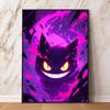 Cartoon Anime  Gengar Character Poster Print Kids Room Bedroom Decoration Painting Children's Holiday Gifts Classic