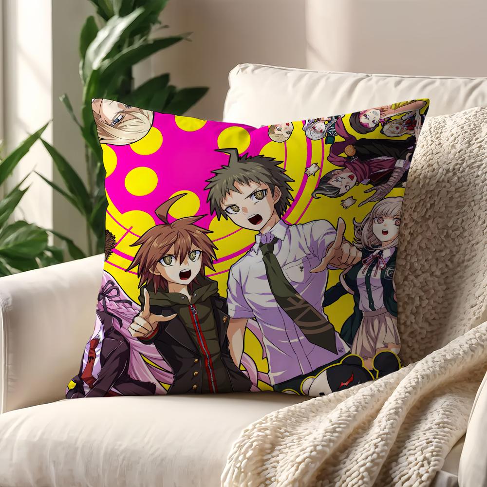 Game D-danganronpa Cool bear cushion cover Pillow Case Pillowcase Soft Skin Friendly & Comfortable with a Hidden Zipper