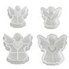 Angel Mold Flexible Non-Stick Angel Shape Silicone Candle Mold Ice Cubes Desserts Soap Making Baking Mold DIY Scented Candles Resin Ornament