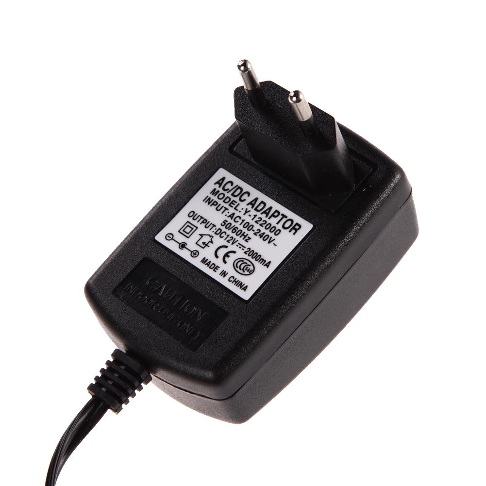 Power Adapter Input AC 100-240V 50-60Hz and Output DC 12V 2A Supply Charger Power Supply Adapter EU Plug Adapter
