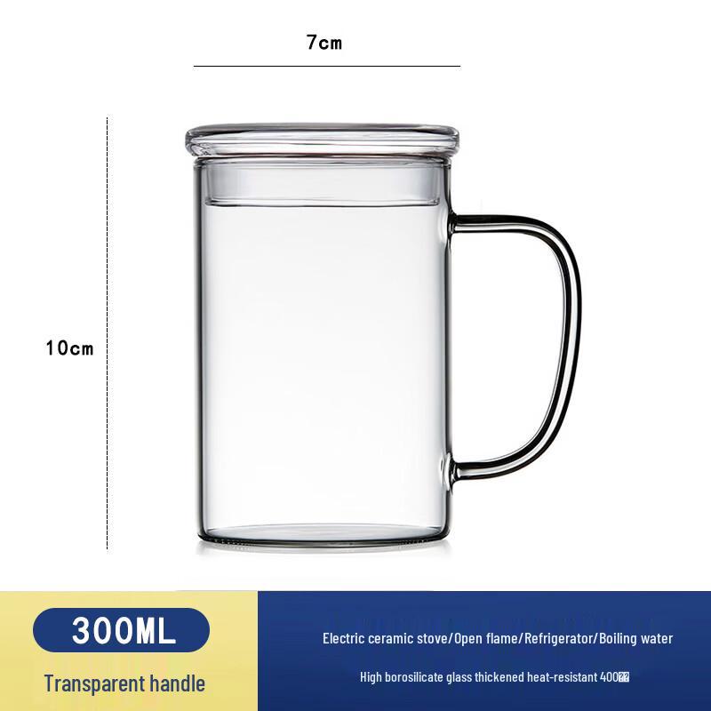Heat-Resistant Borosilicate Glass Tea Cup