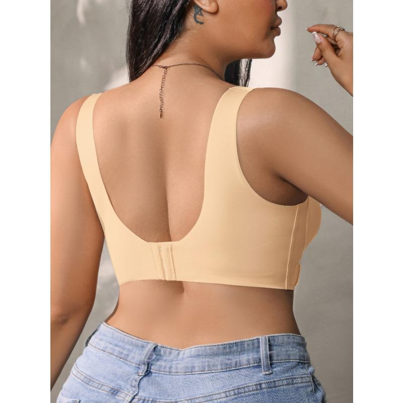 Übergröße Trägerloser Nahtloser Tank-Top-Stil Push-Up BH für Damen mit großer Brust