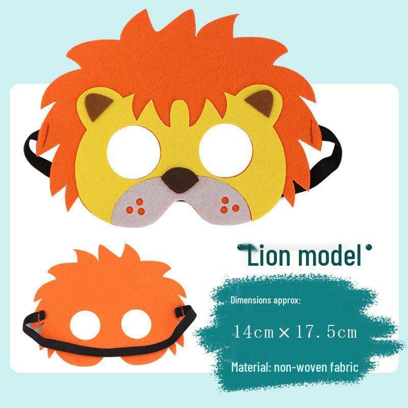 Children's Day Animal Masks: Frog & Tiger Cartoon Eye Masks for Kindergarten Performances