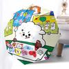 1pc BT21 Official Merchandise: Outdoor Umbrella with BT21 Characters - Automatic Opening & Closing, 3-Fold Design, 8-Rib Iron Frame, Perfect Gift