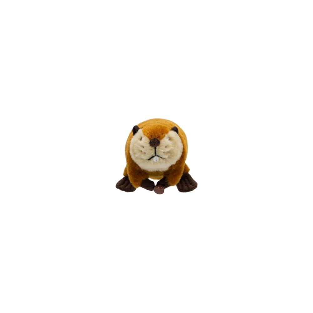 Yoshitoku Beaver Plush Toy 16cm Soft Cuddly Design Kids' Stuffed Animal