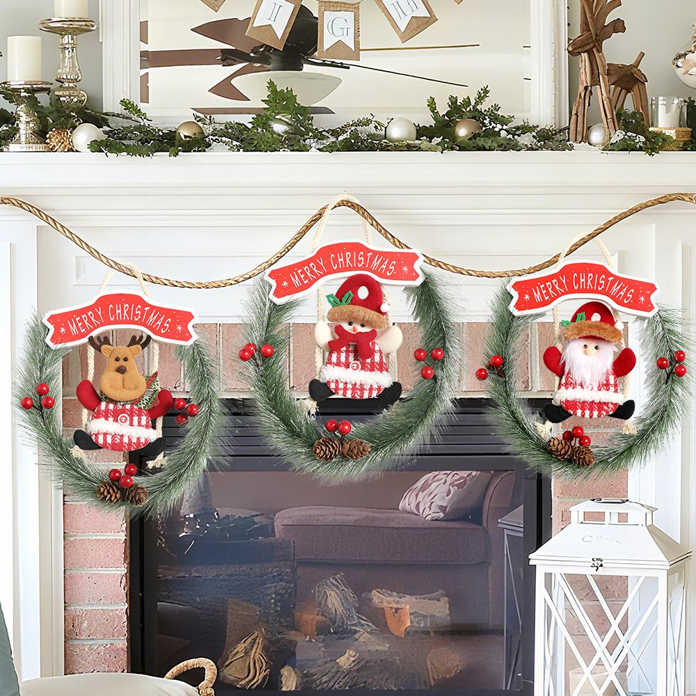 31CM Christmas Supplies Decoration Garland Xmas Tree Pendant Ornament for Home Decor 2026 New Year Party Gift Navidad Accessory