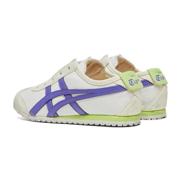 Onitsuka Tiger Mexico 66 Low Top Durable Casual Shoes Kids sneaker Beige Blue 1184A085-107