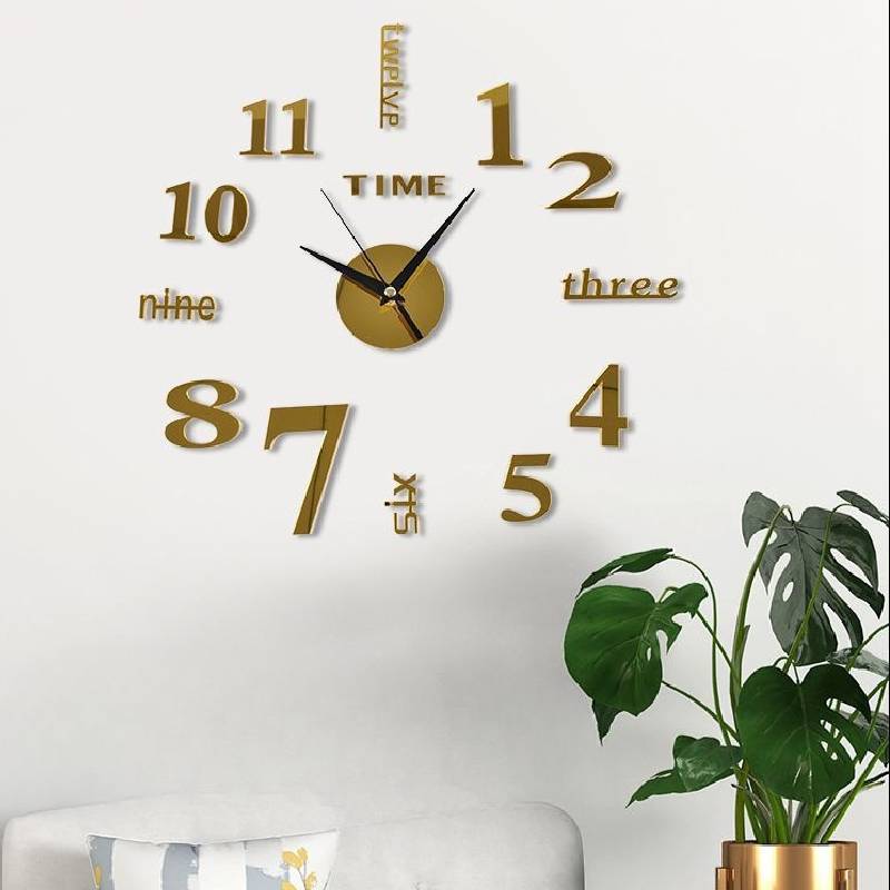 Modern Minimalist Wall Clock With Silent Movement For Living Room Decor