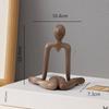 Abstract Figures Thinkers Plastic Handicrafts Cute Little Ornaments Room Decorations Artistic Living Room Ornaments